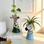 Bình nghệ thuật DONOVANQQ, Bình động vật sắp xếp hoa Vinyl, Sáng tạo trẻ trung Trang trí hiện đại Bình hươu cao cổ trang trí phòng khách