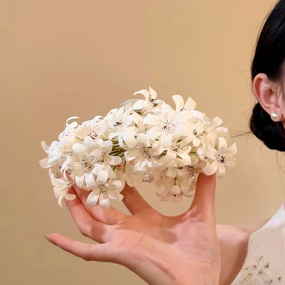 Kẹp Tóc Hoa YICA, Kẹp Tóc Hoa Hàn Quốc, Kẹp Vuốt Tóc Đẹp Di Động