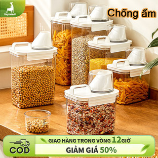 Hộp đựng gạo bằng nhựa cao cấp chống ẩm chống Hộp đựng bột giặt nước giặt nước xả