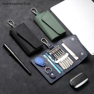 Túi Móc Chìa Khóa Da Thật Chính Hãng Nam Nữ, Hộp Đựng Chìa Khóa Ô Tô, Túi Đựng Thẻ Mini, Thiết Kế Đơn Giản, Quà Tặng
