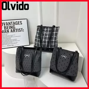 Túi xách OLVIDO, Túi đeo vai bằng da PU in hình, Túi ba lô nhẹ đa chức năng thời trang dành cho nữ