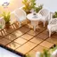 HFTOY 1 / 4 Cái 1: 12 Nhà Búp Bê Mô Phỏng Sàn Ngoài Trời Lông Mô Đun Thu Nhỏ Chống Ăn Mòn Sàn Mô Hình Mini Trang Trí Nội Thất ~