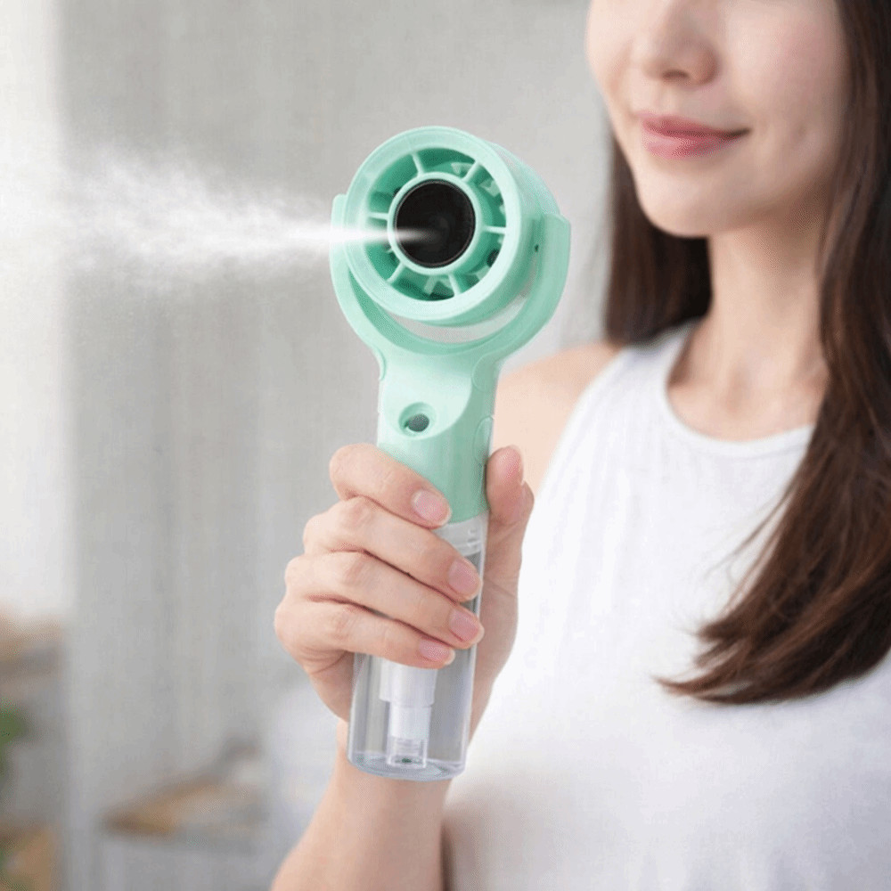 Quạt phun sương phun nước LACYESUK, Quạt phun cầm tay 3 tốc độ cầm tay, Quạt làm mát nhanh mạnh mẽ Ký túc xá sinh viên