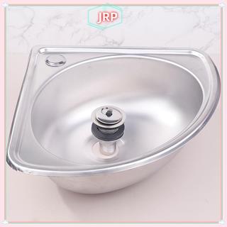 JRP RV Bồn Rửa Chén Phòng Tắm Không Gỉ Chậu Cắm Trại Góc Rau Motorhome Thanh Thép Nhỏ Bát Đơn Thả Bồn Tắm JRP