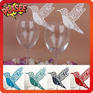 [PEASEE] 50 Cái / gói Humming Birds Place Cards, Hummingbird Birds Cardstock Thiệp Bàn Cưới, Thẻ Ghế Bướm Rỗng Thanh Lịch Trang Trí Đám Cưới