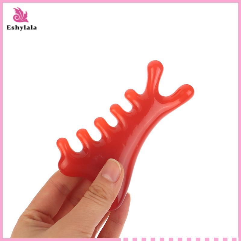 Eshylala Body Meridian Massageb Nhựa Năm Răng Rộng Trị Liệu Châm Cứu Tuần Hoàn Máu Chống Tĩnh Điện Mịn Tóc [MỚI]