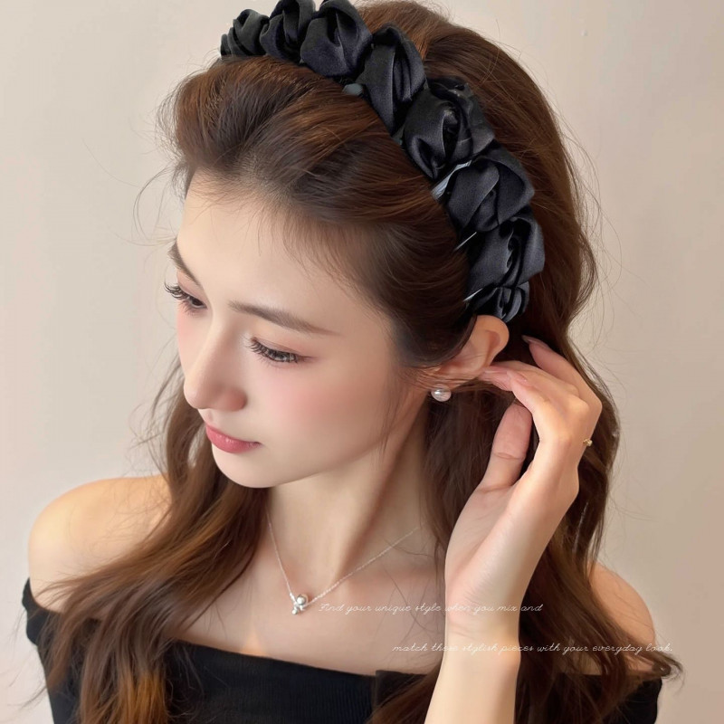 Dây vương miện tóc cao chống trơn trượt, phụ kiện thời trang cho nữ