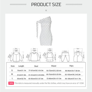 Nova - Váy đi tiệc lệch vai chấm bi buộc dây - Dotie Dress