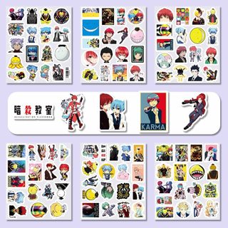 103 Chiếc Ám Sát Lớp Học Anime Miếng Dán Đồ Chơi Trẻ Em DIY Điện Thoại Hành Lý Tủ Lạnh Máy Tính Xách Tay Miếng Dán