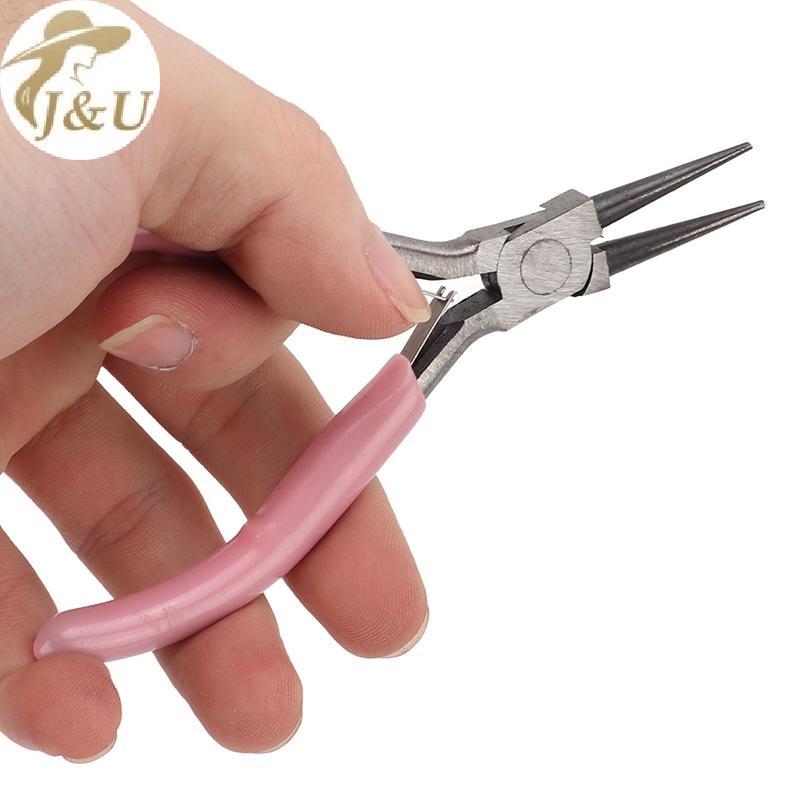 Kìm Mini Hình Chữ thập Tròn Đính Hạt Cách Nhiệt - Dụng cụ Làm Trang Sức