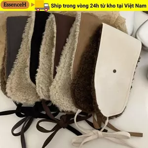 ESSENCEH Plush Earmuffs, Lambswool / Chamois Lạnh Bảo Vệ Tai, Mềm Mại Mùa Đông Ấm Áp
