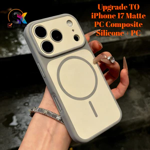 Ốp điện thoại mới từ tính cho iPhone 12 13 14 15 16 17 Pro Max 11 vỏ silicon + PC Vỏ bảo vệ chống sốc toàn diện từ tính