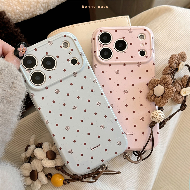 Ốp điện thoại TPU họa tiết hoa chấm chấm cho iPhone 17 Pro Max 16 pro max