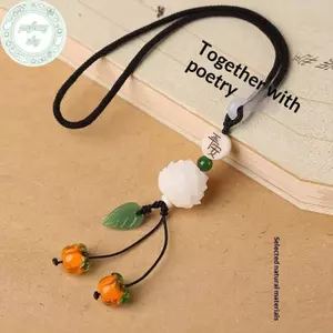 PUSKY Hoa Hồng / Sen Đồ Trang Trí Ô Tô Trang Trí Ô Tô Phụ Kiện Nội Thất Ô Tô Quyến Rũ May Mắn Gương Chiếu Hậu Mặt Dây Quà Tặng VN
