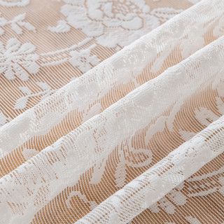 Khăn trải bàn ren hoa hồng Pháp 140x300cm cao cấp, hình chữ nhật, trang trí cưới, cảm giác cao cấp