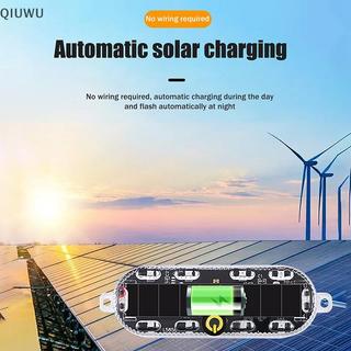 QIUWU Năng Lượng Mặt Trời Mortorcycle LED Đèn Cảnh Báo Ô Tô Đi Đêm Đuôi Đèn Chống Rây Nhấp Nháy Cho Xe Máy Điện.