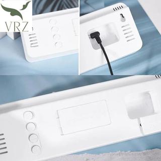 VRZ Đồng hồ treo tường kỹ thuật số lớn Nhiệt độ và độ ẩm Tuần hiển thị Độ sáng Có thể điều chỉnh Đèn LED điện tử Đồng hồ báo thức HOT