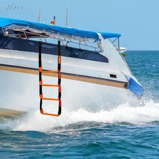 Thang dây thuyền Jfory làm từ polyester và thép không gỉ, dễ gấp gọn, phù hợp leo núi và hỗ trợ bơi lội trên bơm hơi