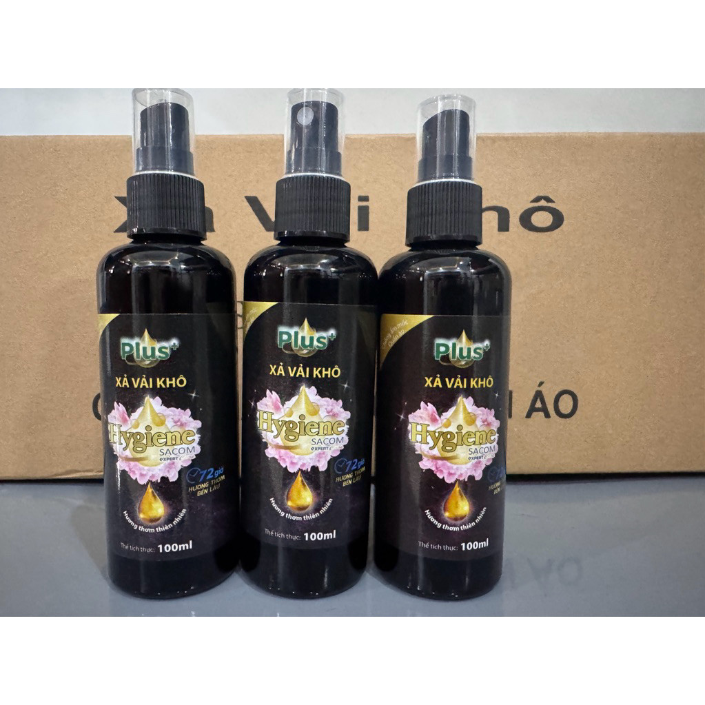 [Combo 5 chai] Nước xịt vải khô Hygiene Plus+ 100ml - Giữ hương thơm lâu trên quần áo - Hoả Tốc