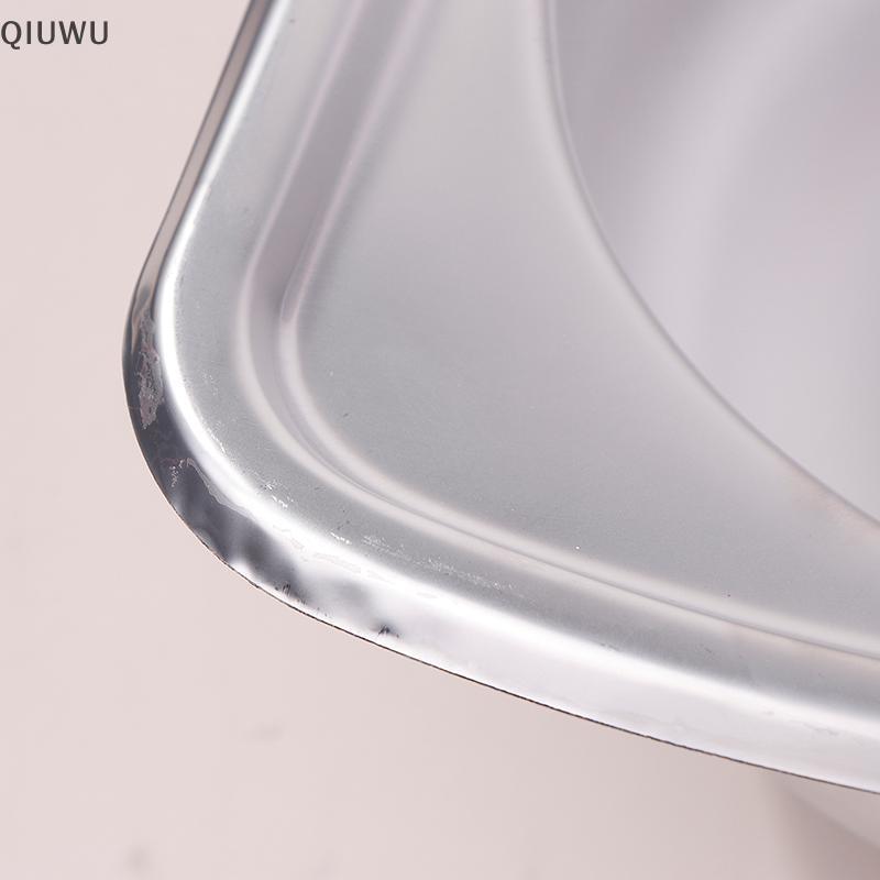 QIUWU RV Bồn Rửa Chén Phòng Tắm Không Gỉ Chậu Cắm Trại Góc Rau Motorhome Thanh Thép Nhỏ Bát Đơn Thả Bồn Tắm.