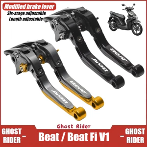 Dành Cho Xe Honda Beat Beat Fi V1 Có Thể Điều Chỉnh Phanh Đòn Bẩy Ly Hợp CNC Nhôm Xe Máy Sửa Đổi Phụ Kiện