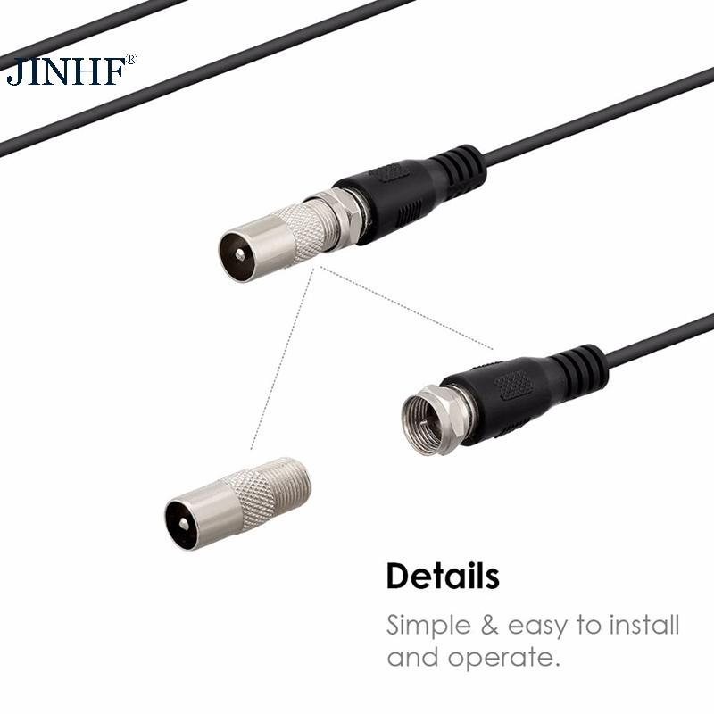 Ăng-ten HDTV kỹ thuật số JINHF HD có bộ chuyển đổi HD Digital DTV Ăng-ten TV trong nhà DVB-T2 Bộ thu tín hiệu TV trên không cho HDTV Mỹ Châu Âu HOT