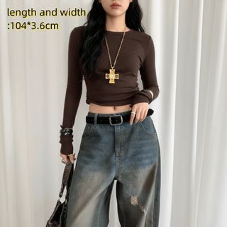 [Giao hàng từ Việt Nam] Thắt lưng NETDWELL, Thắt lưng nữ màu nâu, Thắt lưng trang trí váy nhung