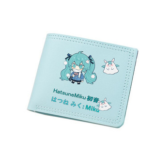 Miku Hàng Hóa Tương Lai Hai Chiều Ví Đựng Tiền Xu Trẻ Em Học Sinh Ví Chuyên Dụng Đựng Thẻ Ví Bé Gái