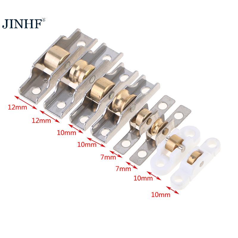 JINHF 1Pc Cửa Sổ Inox Ròng Rọc Cửa Trượt Con Lăn Chạy Bánh Xe Tra Ròng Rọc HOT