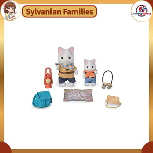 EPOCH Sylvanian Families Doll and Furniture Set [Exciting Adventure Set - Latte Cat Siblings] Co-76