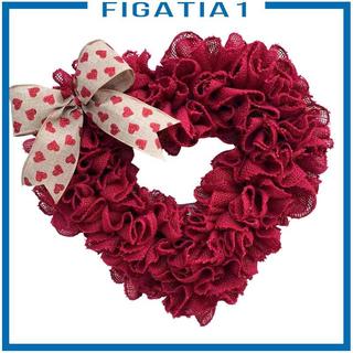 40cm Vòng Hoa Valentine Cửa Treo Vòng Hoa Hình Trái Tim Trang Trí Với Nơ Mặt Dây Chuyền Để Đính Hôn Kỷ Niệm Trang Trí Nhà