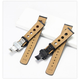 Dây đeo đồng hồ da bò cho Tissot T91 Dây đeo đồng hồ không đổi Khóa bướm 20mm Dây đeo đồng hồ Porus Vòng tay nhiệt đới dành cho nam giới