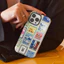 Họa tiết tem du lịch thế giới cổ điển Thích hợp cho iPhone 17 Pro max Plus Air / 16 / 15 / 14 / 13 / 12 / 11 / XS / XSmax / 7 / 8 plus Vỏ cứng hai lớp chống sốc chống sốc Vỏ bao gồm tất cả
