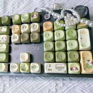 Green Dog Keycaps PBT Dye-sub MOA Profile Keycap Custom Keycaps Tương thích với công tắc Cherry Gateron MX