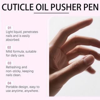 Bút bảo vệ lớp biểu bì móng tay EBINLANDS, Bút đẩy dầu biểu bì dưỡng ẩm 2ML, Dụng cụ chăm sóc móng tay cầm tay 2 trong 1