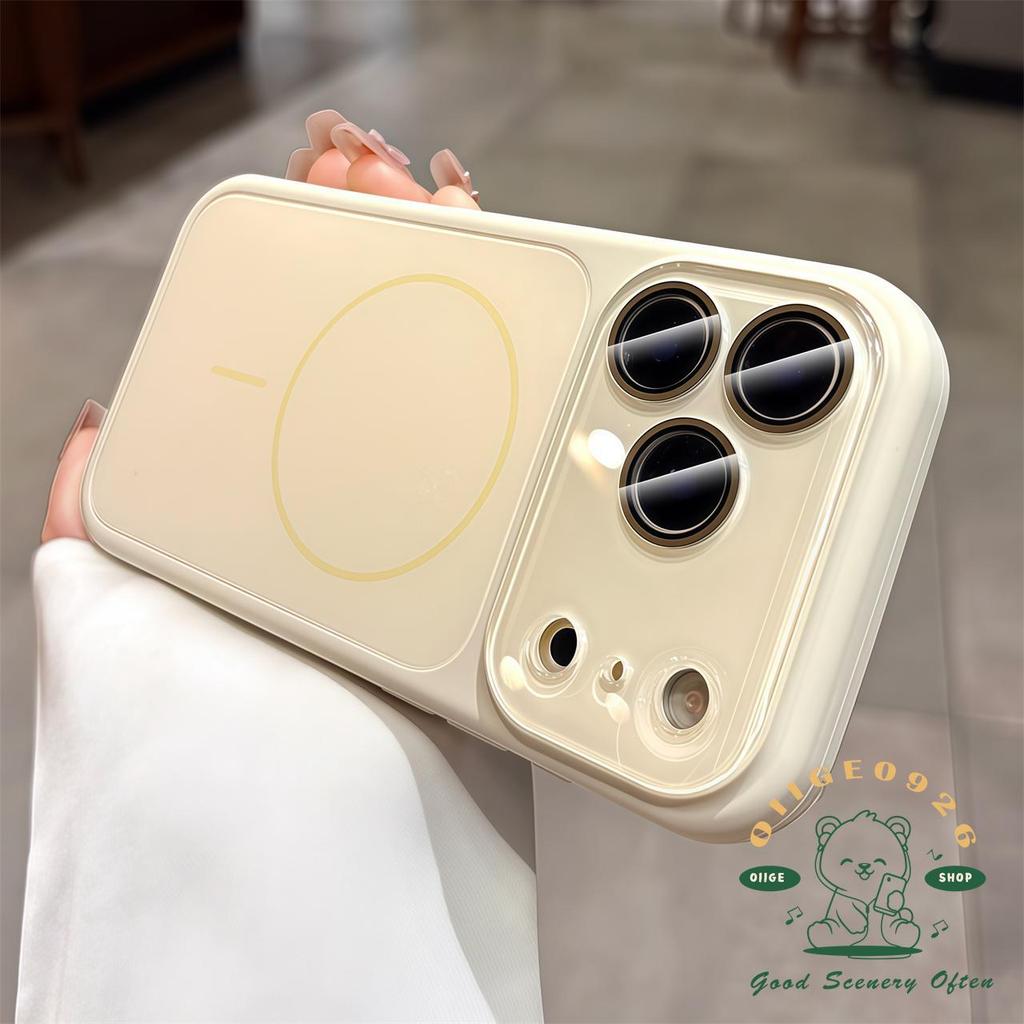 【 Ốp lưng iPhone17 】 Vỏ điện thoại từ tính mờ AG Nano Silicone iphone17 Pro Max 16 15 cho vỏ iPhone Vỏ mềm silicon TPU chống sốc