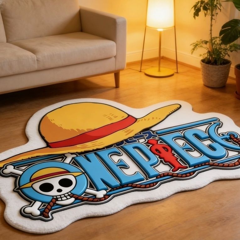One Piece Hoạt Hình Anime Thảm Bé Trai Học Sinh Phòng Ngủ Giả Cashmere Sàn Thảm Internet Cafe Hình Đồ Chơi Cửa Hàng Thảm Cửa