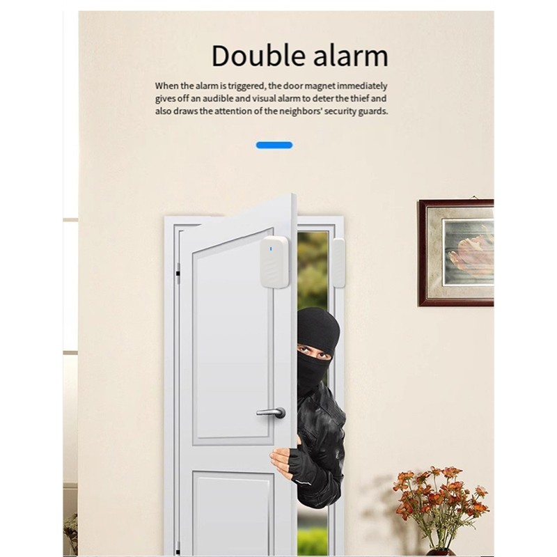 Cảm biến cửa TTLOCK không dây 2.4GHz Cửa sổ phát hiện tiếp xúc Cửa sổ Trạng thái đóng mở DS3 Hoạt động với ứng dụng G2 TTLOCK
