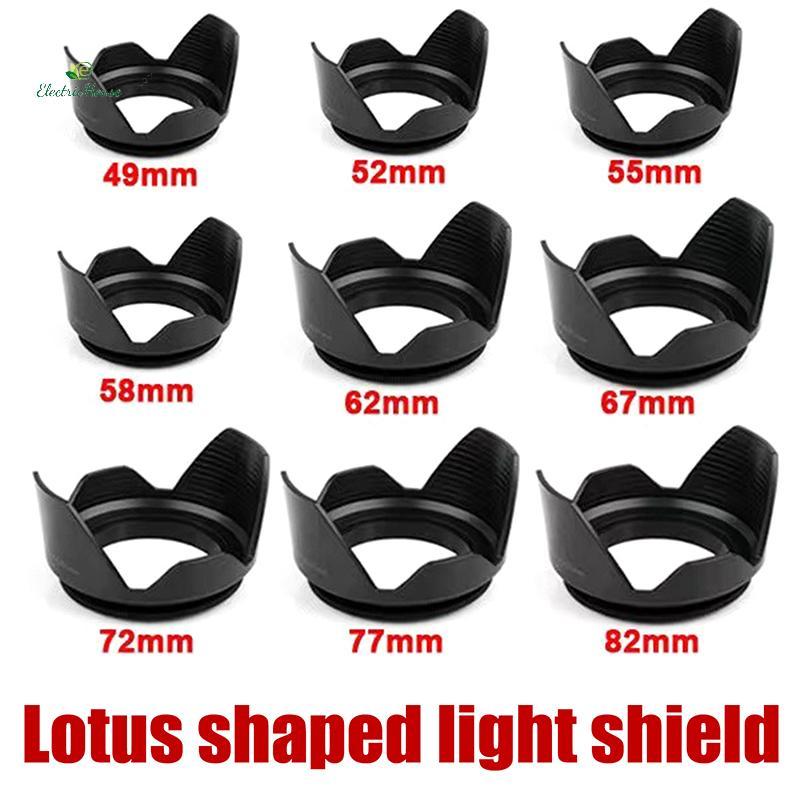 [Nhà Điện] 1 Cái Cho Nikon Sony DSLR SLR Camera Lente Protector Shade Camera Lens Hood 49 / 52 / 55 / 58 / 62 / 67 / 72 / 77 / 82mm mới