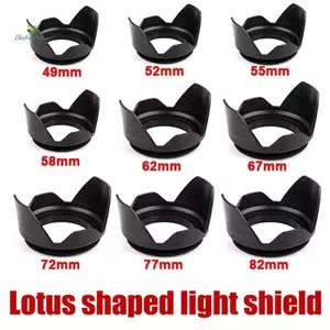 1 Cái Cho Nikon Sony DSLR SLR Camera Lente Protector Shade Camera Lens Hood 49 / 52 / 55 / 58 / 62 / 67 / 72 / 77 / 82mm mới