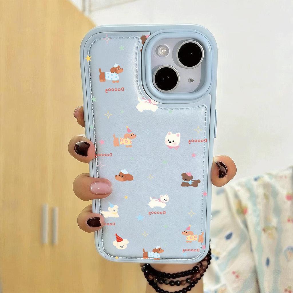 Đảng Puppies cho iPhine17promax Bánh mì trường hợp iPhone 16pro Mới