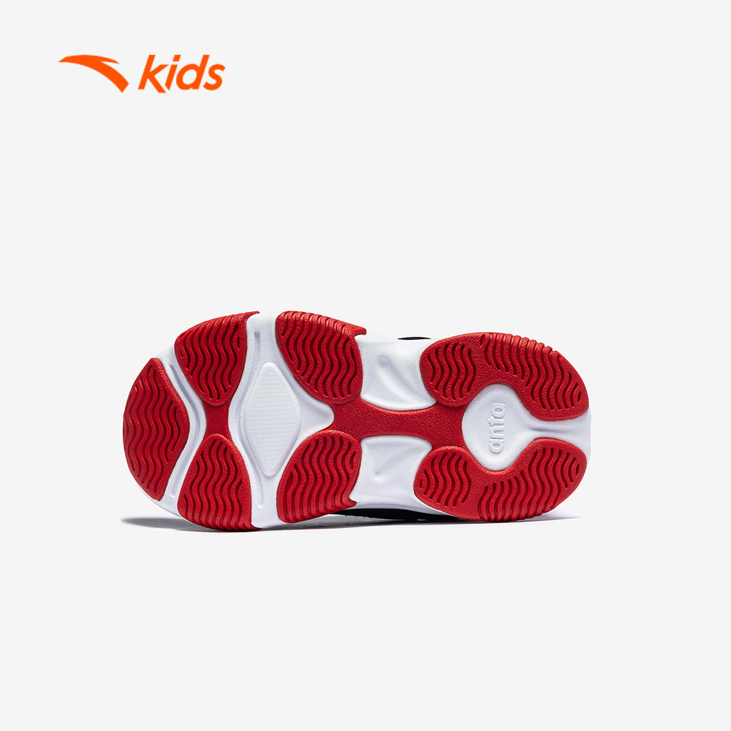 ANTA Kids Giày Thể Thao Bé Trai Size 22-27, Êm Ái, Khóa Dán Tiện Lợi 3126A0012