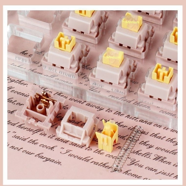 Gateron V2 Peach Linear Switch 5 Chân | KCAP - World of Keycaps