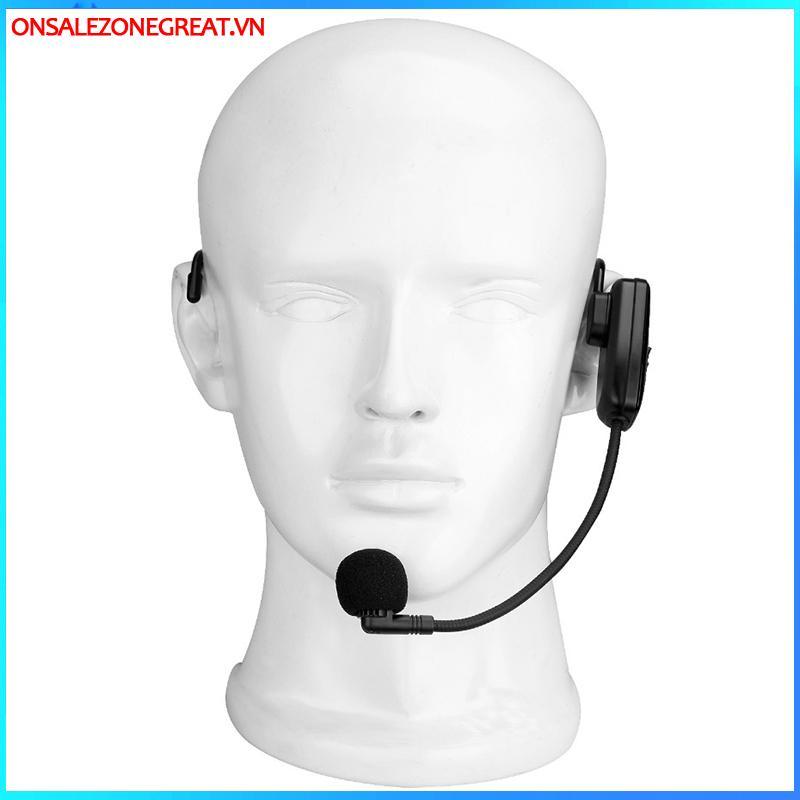 Ons Universal 2.4G Bộ phát micro không dây gắn trên đầu có đầu thu cho loa khuếch đại giọng nói Hướng dẫn du lịch tại