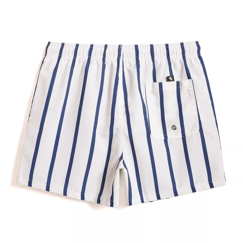 Quần short đi biển sọc nhanh khô mùa hè VG 2026 dành cho nam, quần bơi chống nước dáng rộng vừa vặn