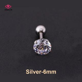Khuyên tai 4 prong đính kim cương giả, quà tặng sang trọng dành cho nữ