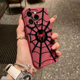 Dành Cho IPhone17 16 15 14 13 12 11 Pro MaxX XR XS MAX 7 8 PLUS Hoạt Hình Đơn Giản Người Nhện Cặp Đôi Vỏ Điện Thoại Mềm