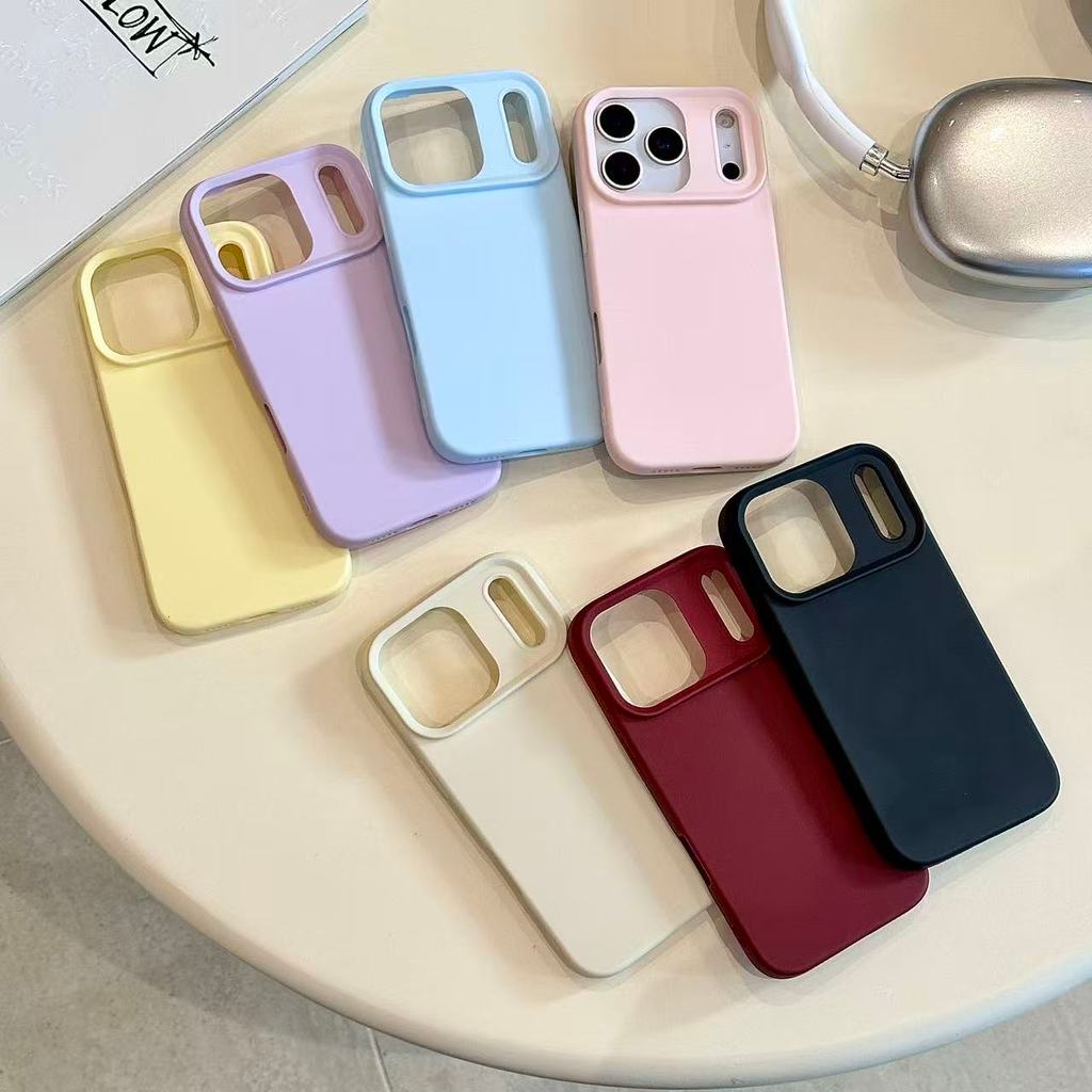 Ốp lưng iPhone vỏ mềm dạng lỏng màu trơn đơn giản phù hợp cho iPhone 17 Pro Max iPhone 17 16 15 14 13 12