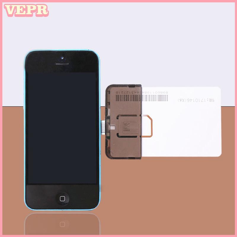 Bộ chuyển đổi thẻ SIM hương Đầu đọc thẻ SIM Mini SIM Nano cho iOS 5 / 6 / 7 / 8 / X (Plug & Play) Phụ kiện điện thoại có rãnh vn