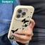 Ibumpers Ốp Điện Thoại Thẩm Mỹ Tối Giản Họa Tiết Bướm Silicon Mềm Chống Sốc Cho iPhone 11 12 13 14 15 16 17 Pro Max IP Plus